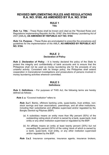 amla in philippines|REVISED IMPLEMENTING RULES AND REGULATIONS R.A..